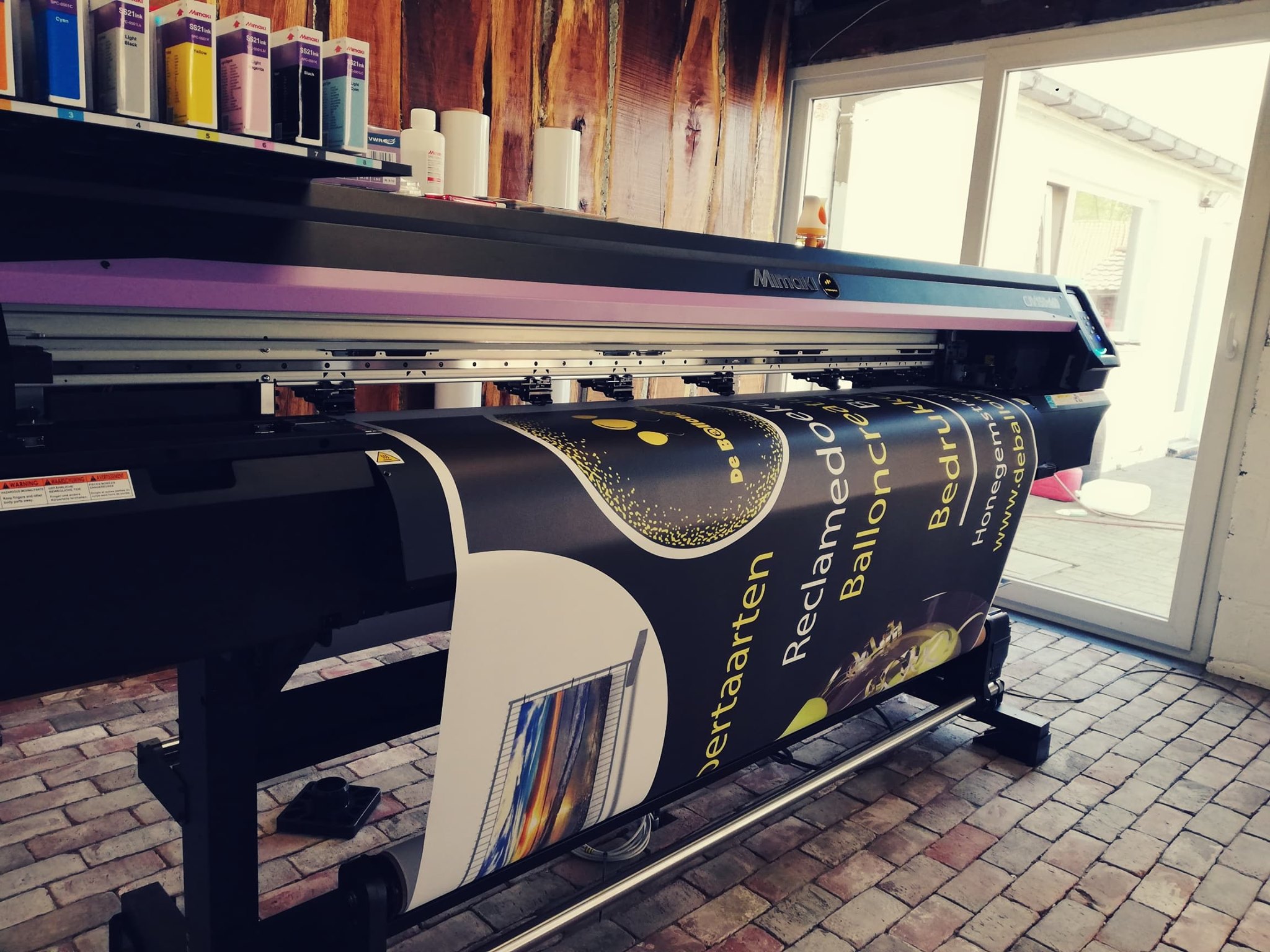 drukken banner gebouw reclame